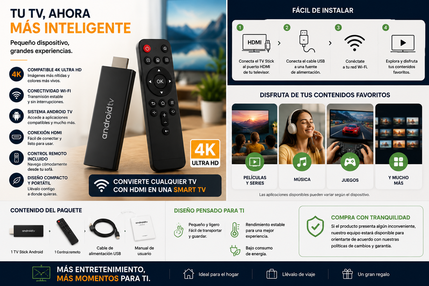 Tv Stick Smart Tv Android 4k
