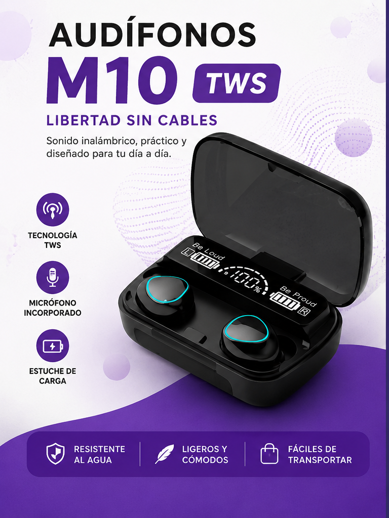 Audífonos Inalámbricos M10 TWS™