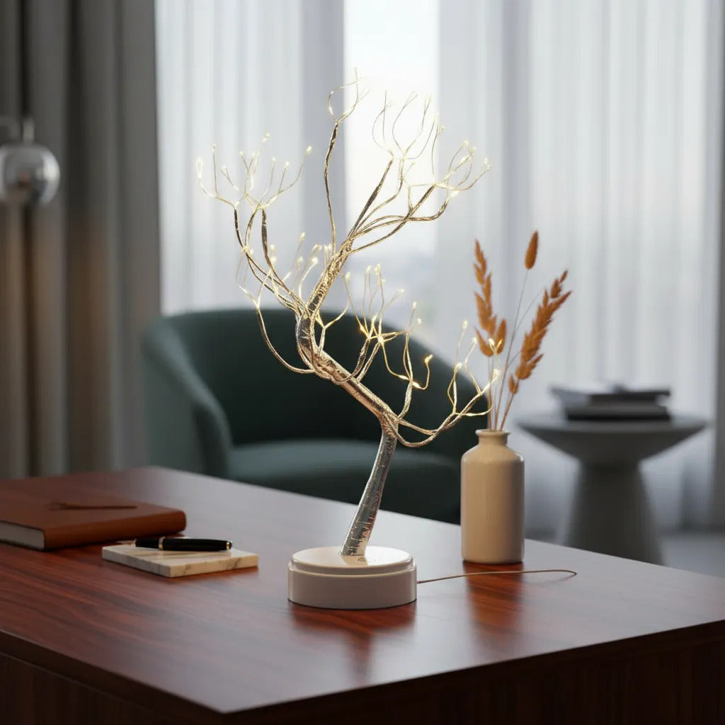 Lámpara Árbol LED Decorativa – Luz Cálida